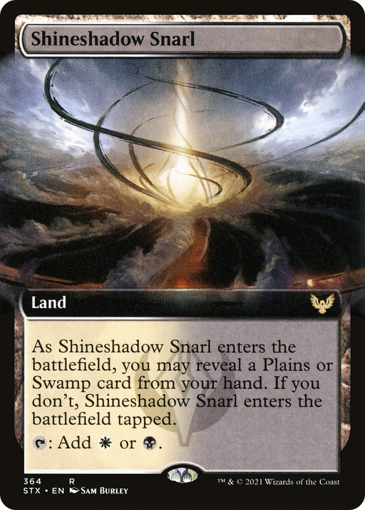 Shineshadow Snarl (STX-364) [Strixhaven: School of Mages] (Extended Art) Foil MTG Single Wizards of the Coast