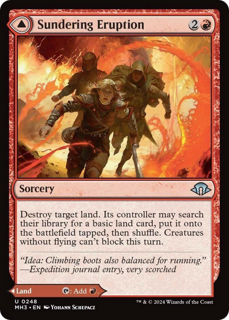 Sundering Eruption // Volcanic Fissure [Modern Horizons 3] MTG Single Magic: The Gathering   