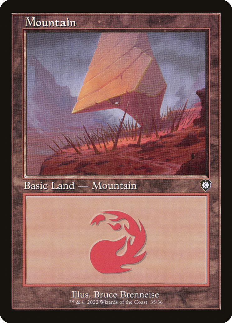 Mountain (35) (BRC-035) [The Brothers' War Commander] MTG Single Wizards of the Coast