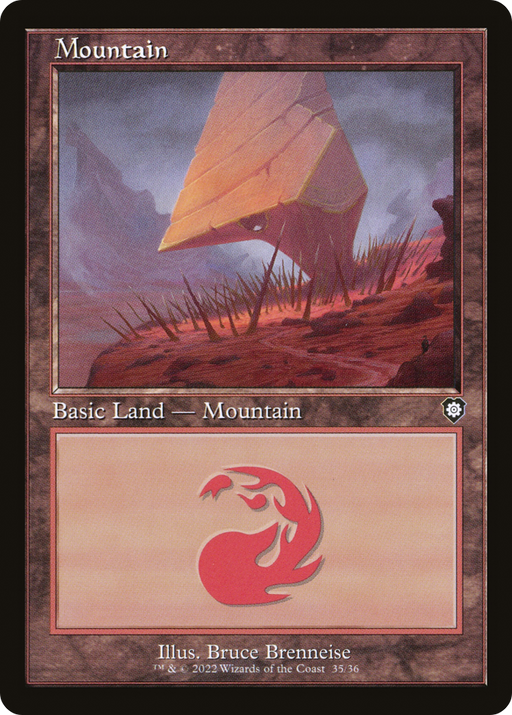 Mountain (35) (BRC-035) [The Brothers' War Commander] MTG Single Wizards of the Coast