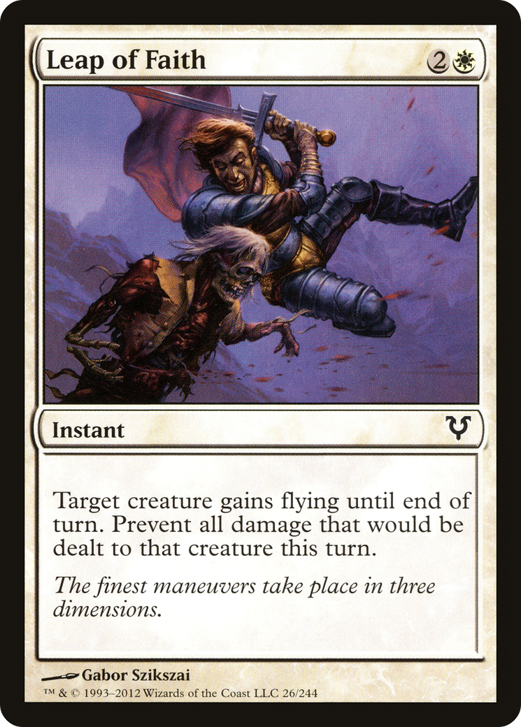 Leap of Faith (AVR-026) [Avacyn Restored] Foil MTG Single Wizards of the Coast