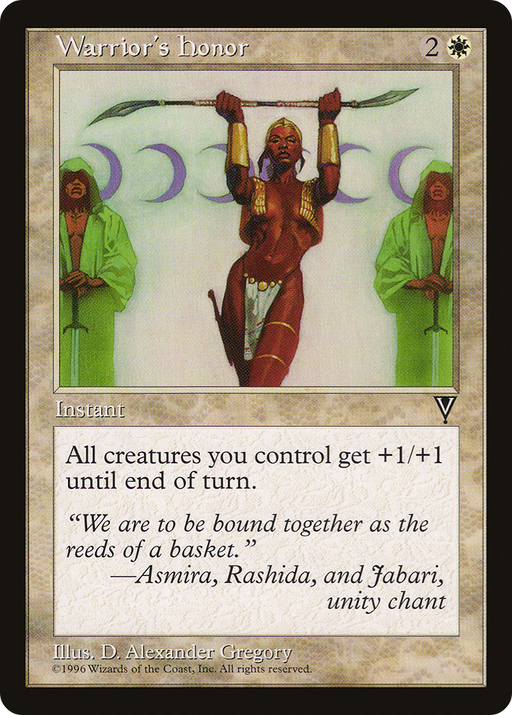 Warrior's Honor (VIS-024) [Visions] MTG Single Wizards of the Coast