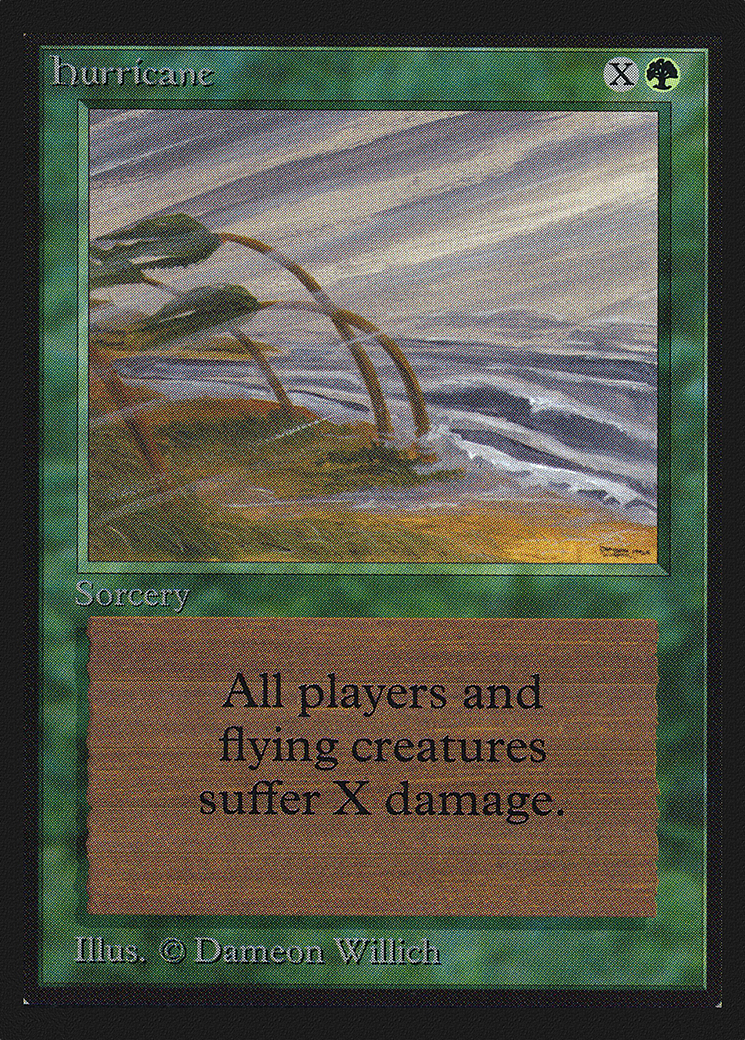 Hurricane (IED-201) [Intl. Collectors' Edition] MTG Single Wizards of the Coast