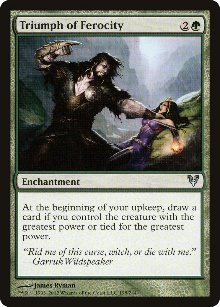 Triumph of Ferocity (AVR-198) [Avacyn Restored] Foil MTG Single Wizards of the Coast