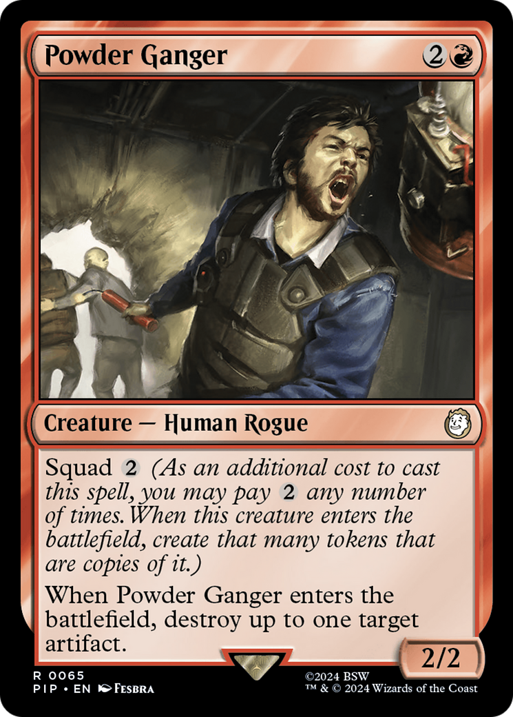 Powder Ganger (PIP-065) [Fallout] Foil MTG Single Wizards of the Coast