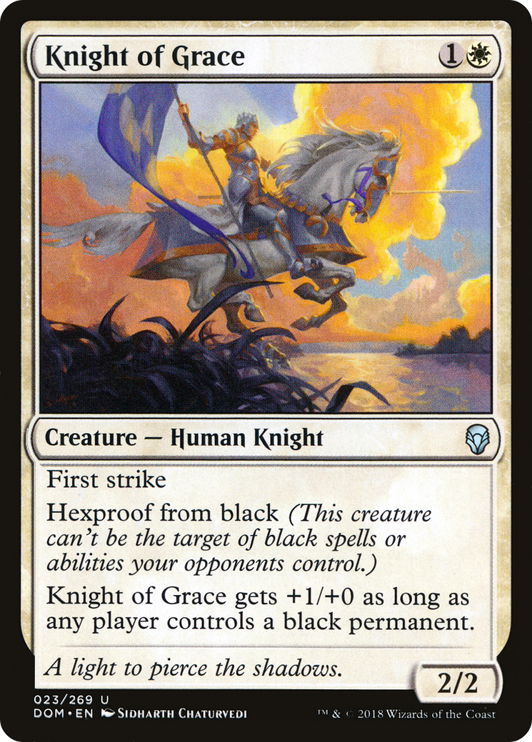 Knight of Grace (DOM-023) [Dominaria] Foil MTG Single Wizards of the Coast