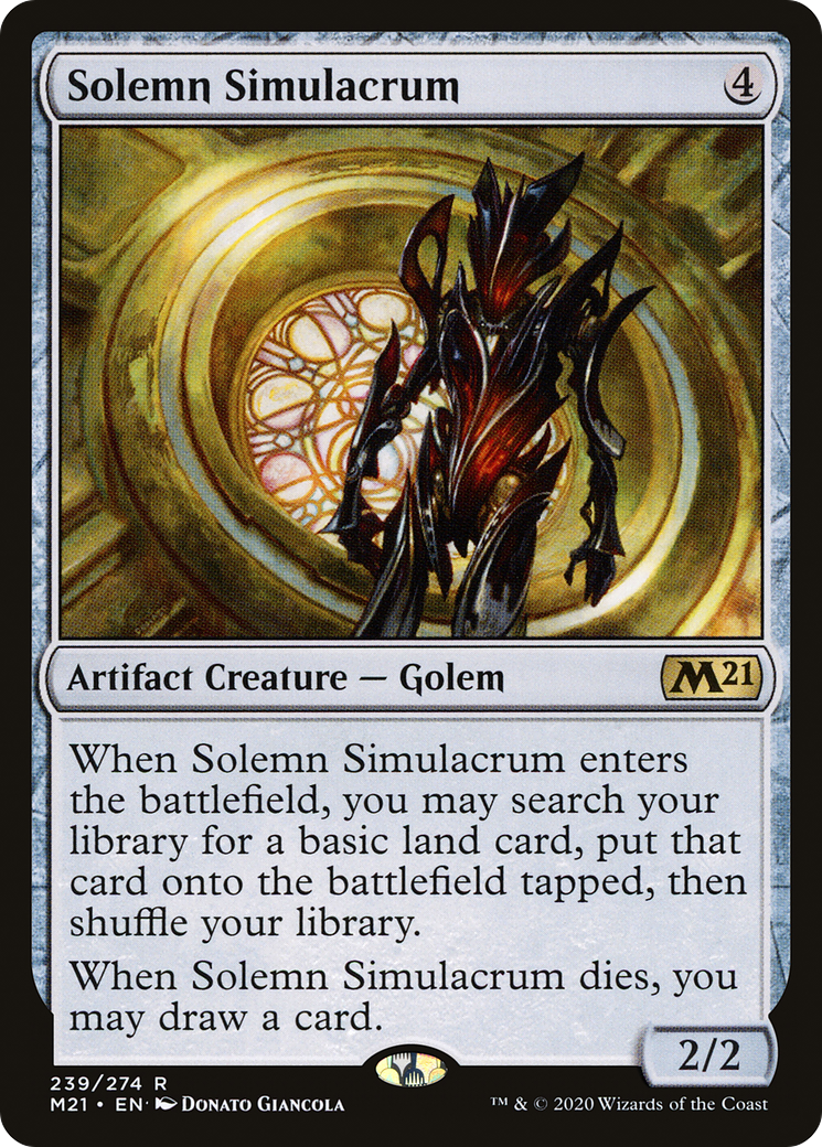 Solemn Simulacrum (M21-239) [Core Set 2021] MTG Single Wizards of the Coast