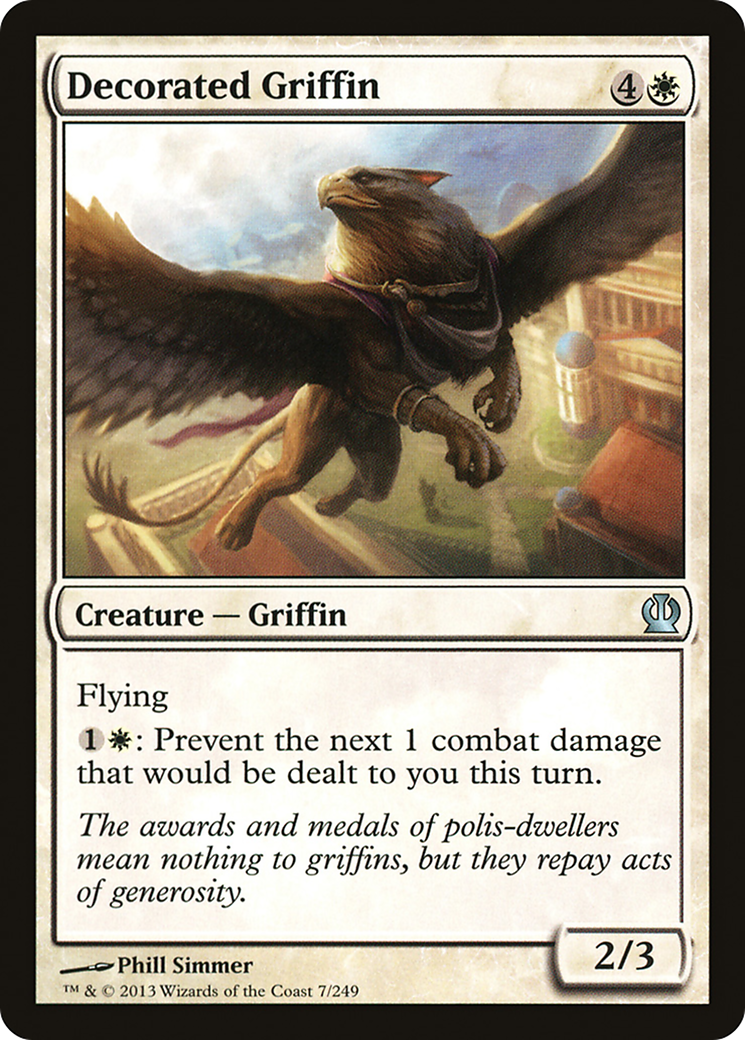 Decorated Griffin (THS-007) [Theros] Foil MTG Single Wizards of the Coast