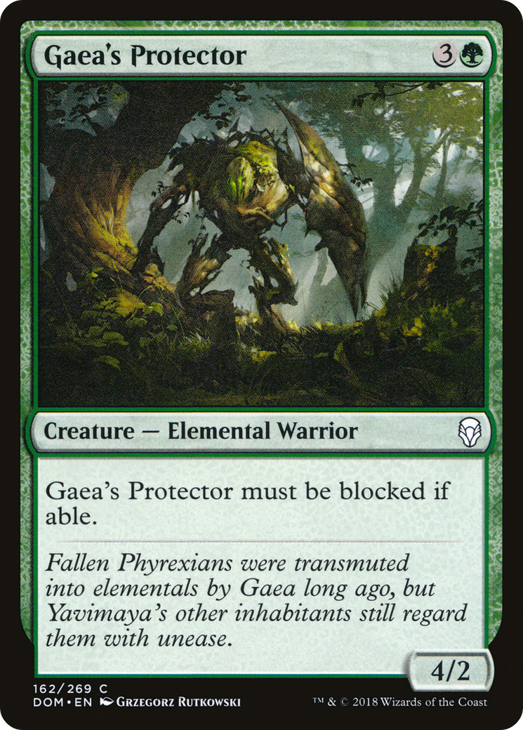 Gaea's Protector (DOM-162) [Dominaria] Foil MTG Single Wizards of the Coast