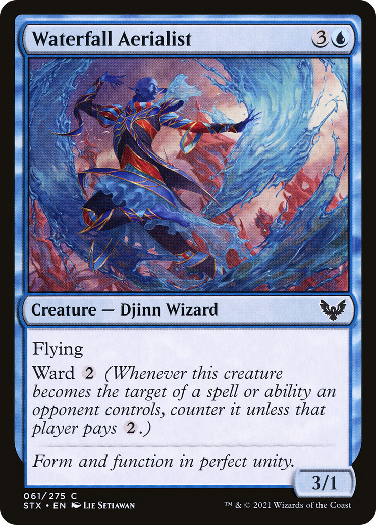 Waterfall Aerialist (STX-061) [Strixhaven: School of Mages] MTG Single Wizards of the Coast