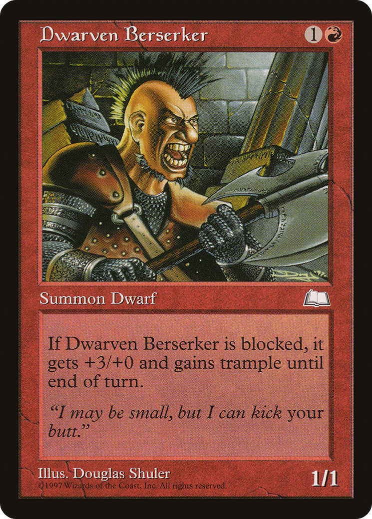 Dwarven Berserker (WTH-) [Weatherlight] MTG Single Wizards of the Coast