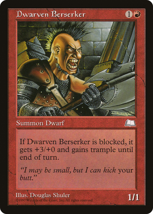 Dwarven Berserker (WTH-) [Weatherlight] MTG Single Wizards of the Coast