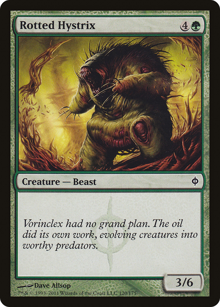 Rotted Hystrix (NPH-120) [New Phyrexia] MTG Single Wizards of the Coast