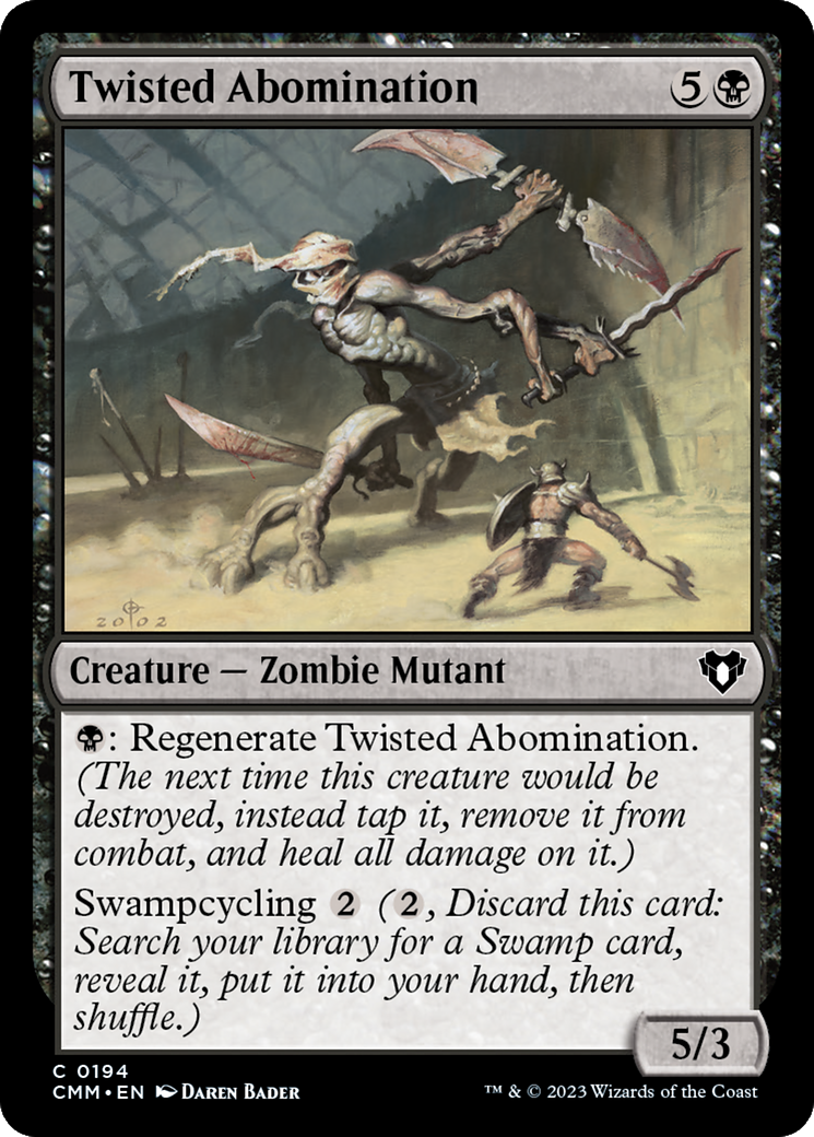 Twisted Abomination (CMM-194) [Commander Masters] MTG Single Wizards of the Coast