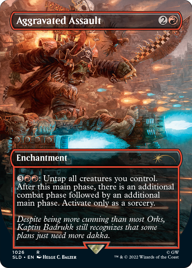 Aggravated Assault (1026) (SLD-1026) [Secret Lair] Drop (Borderless) MTG Single Wizards of the Coast