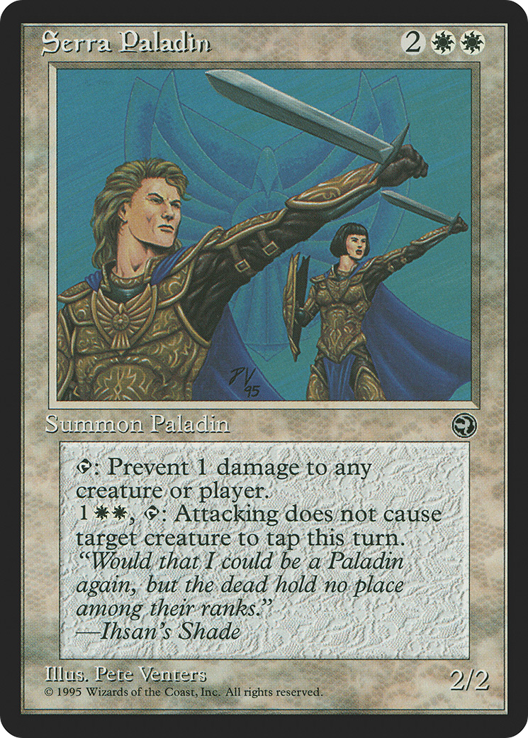 Serra Paladin (HML-017) [Homelands] MTG Single Wizards of the Coast