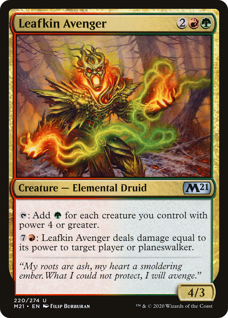 Leafkin Avenger (M21-220) [Core Set 2021] Foil MTG Single Wizards of the Coast
