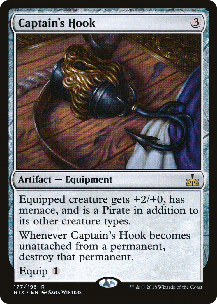 Captain's Hook (RIX-177) [Rivals of Ixalan] Foil MTG Single Wizards of the Coast