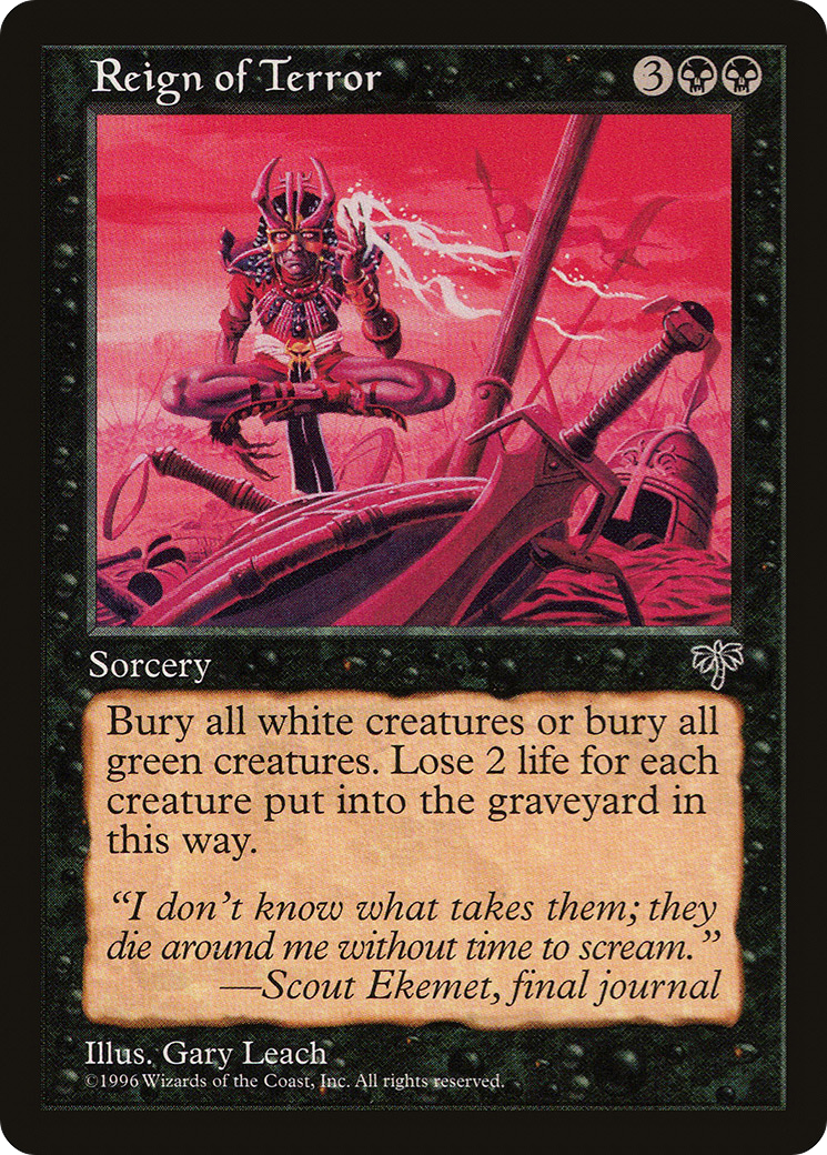 Reign of Terror (MIR-137) [Mirage] MTG Single Wizards of the Coast