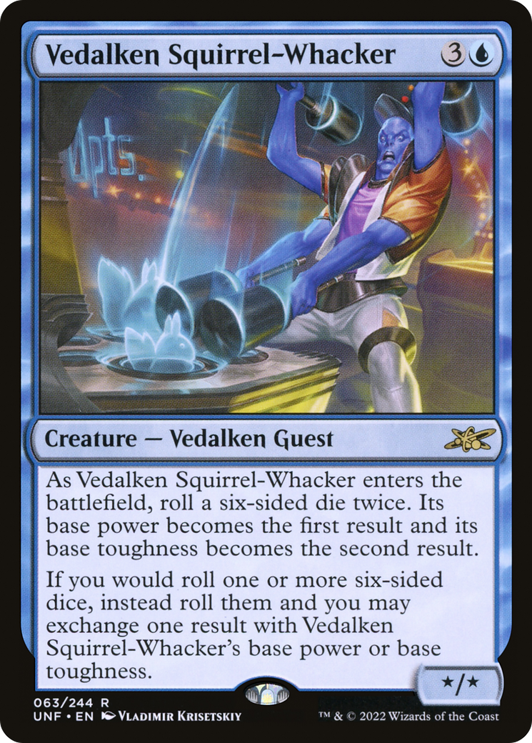 Vedalken Squirrel-Whacker (UNF-063) [Unfinity] Foil MTG Single Wizards of the Coast