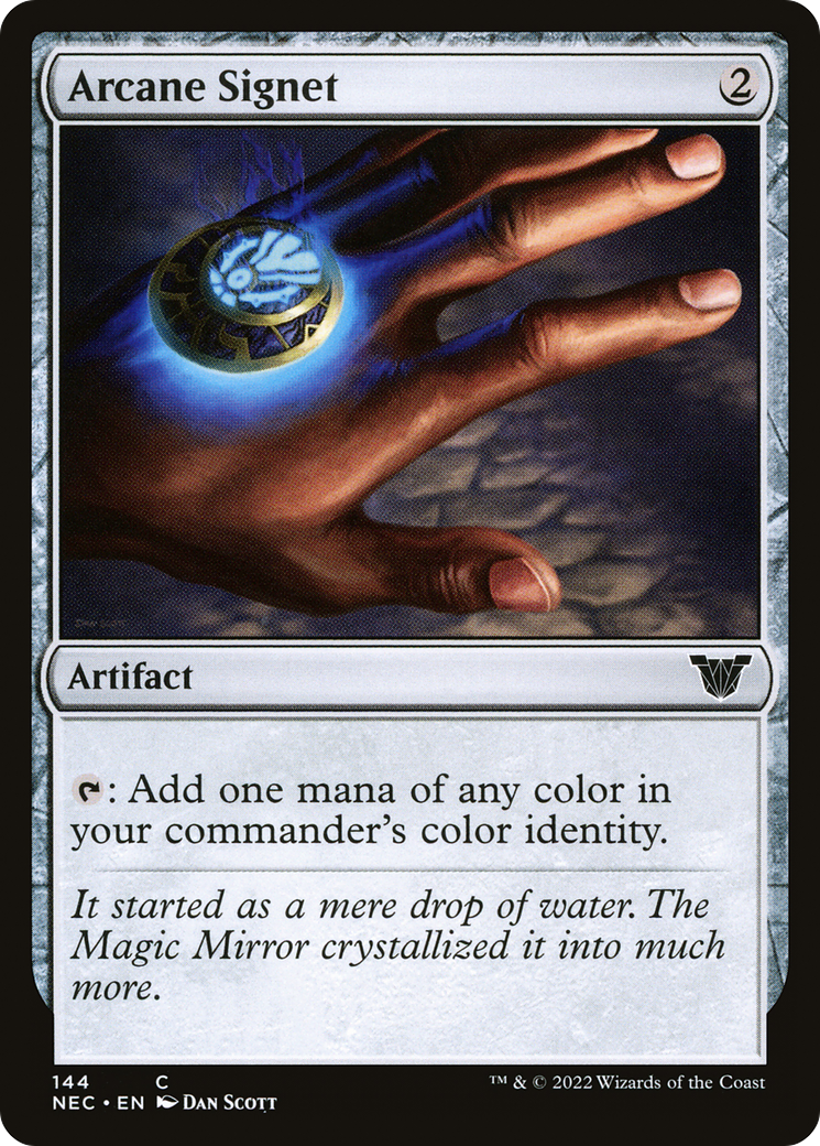 Arcane Signet (NEC-144) [Neon Dynasty Commander] MTG Single Wizards of the Coast