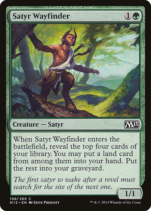 Satyr Wayfinder (M15-198) [Magic 2015] Foil MTG Single Wizards of the Coast