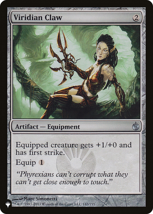 Viridian Claw (LIST-MBS-143) [Mystery Booster] The List MTG Single Wizards of the Coast