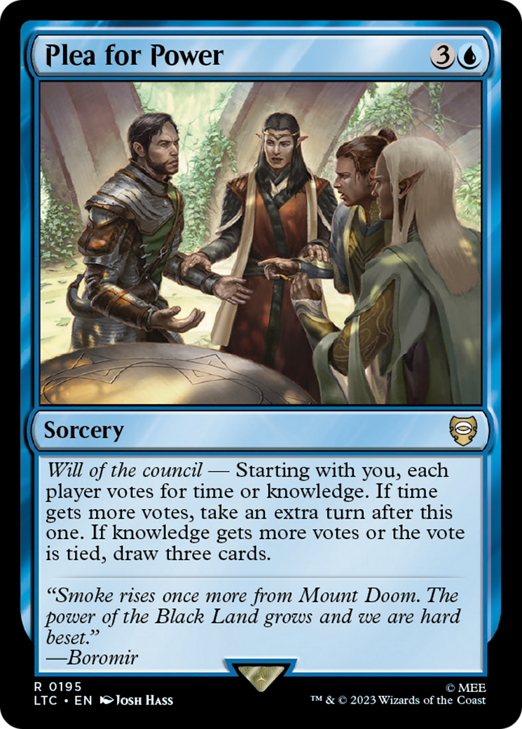 Plea for Power (LTC-195) [Tales of Middle-earth Commander] MTG Single Wizards of the Coast