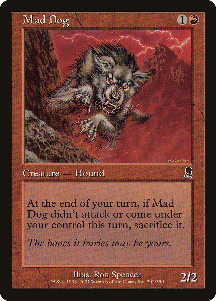Mad Dog (ODY-202) [Odyssey] Foil MTG Single Wizards of the Coast