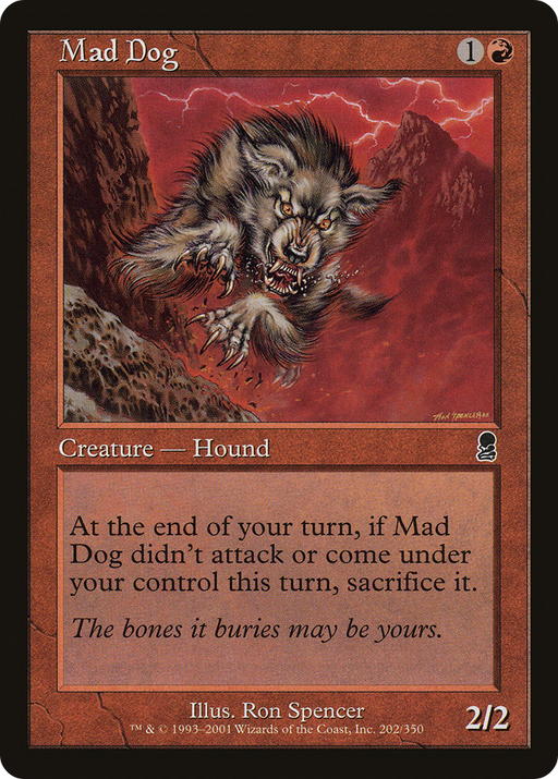 Mad Dog (ODY-202) [Odyssey] Foil MTG Single Wizards of the Coast