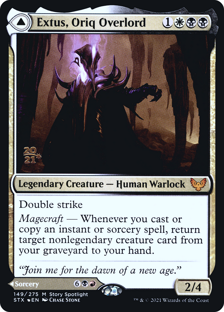 Extus, Oriq Overlord (PRE-149) [Strixhaven: School of Mages Promos] Foil MTG Single Wizards of the Coast