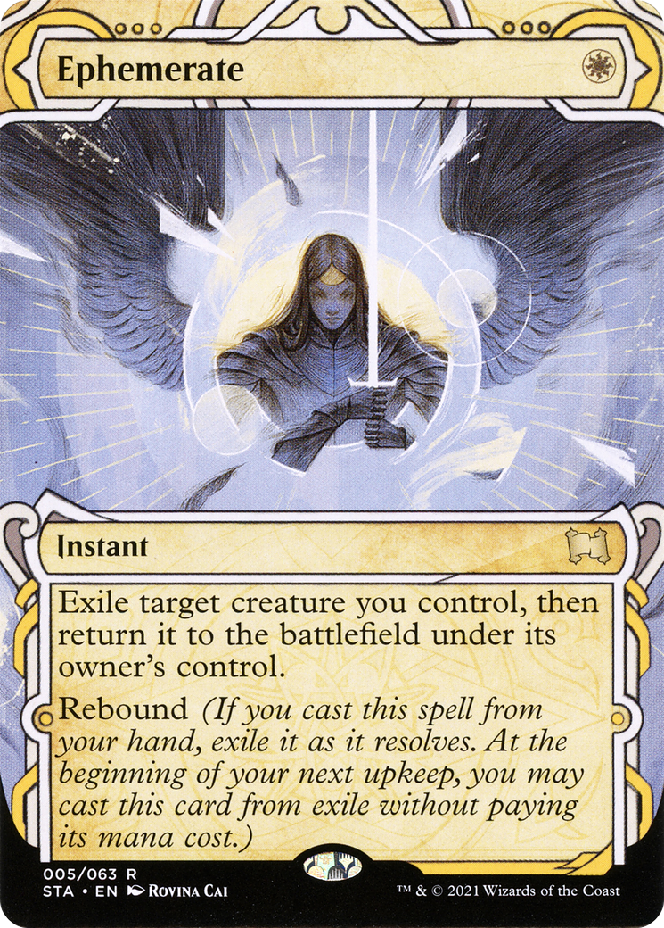 Ephemerate (STA-005) [Strixhaven Mystical Archive] (Showcase) (Borderless) Foil MTG Single Wizards of the Coast