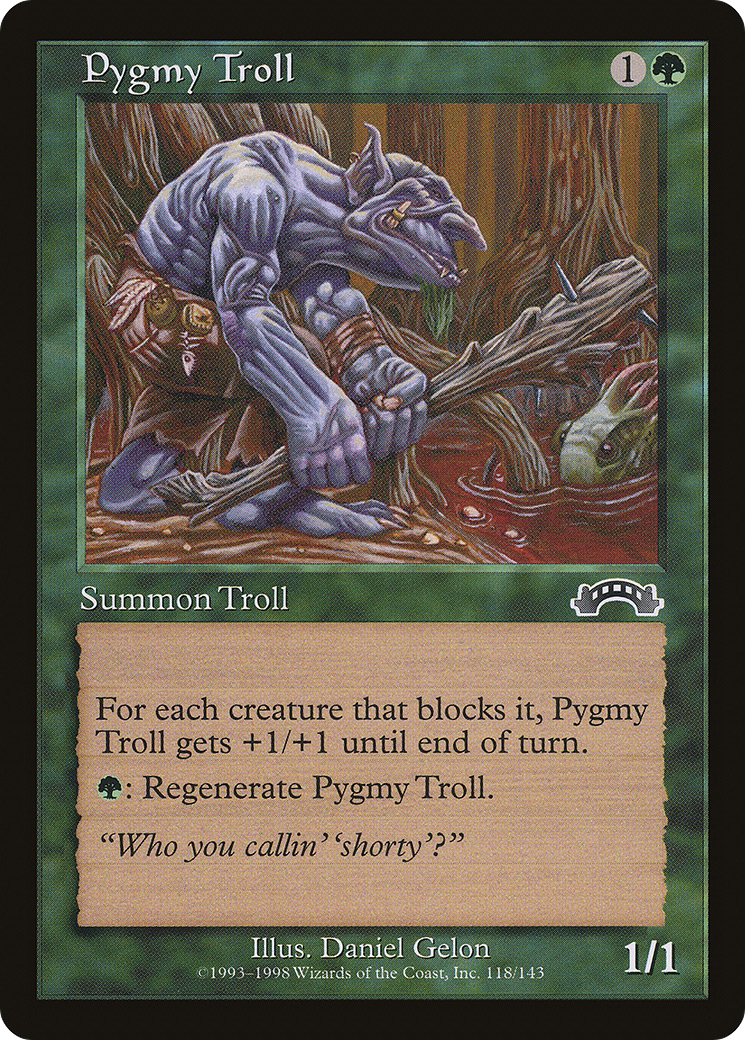 Pygmy Troll (EXO-118) [Exodus] MTG Single Wizards of the Coast