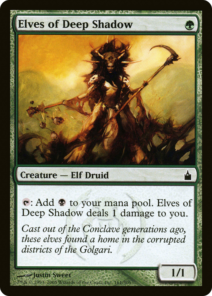 Elves of Deep Shadow (RAV-161) [Ravnica: City of Guilds] MTG Single Wizards of the Coast