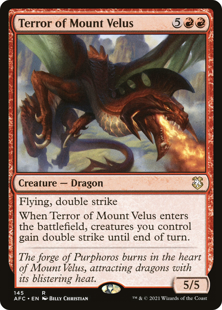 Terror of Mount Velus (AFC-145) [Forgotten Realms Commander] MTG Single Wizards of the Coast