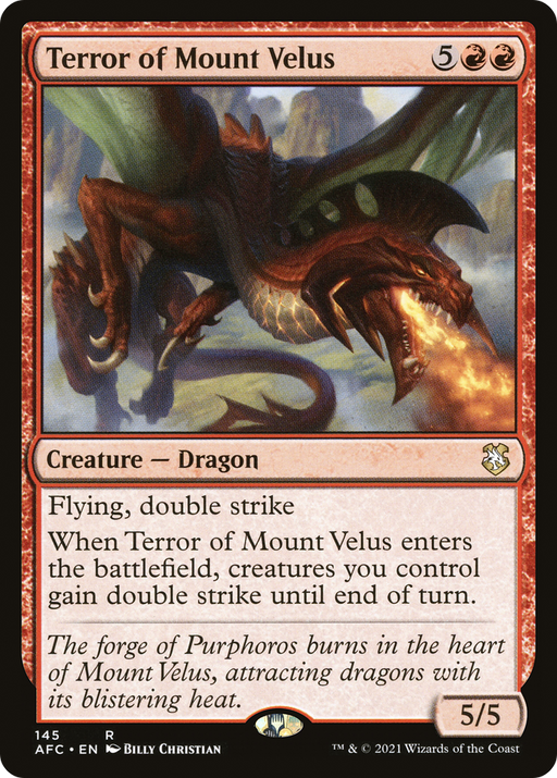 Terror of Mount Velus (AFC-145) [Forgotten Realms Commander] MTG Single Wizards of the Coast