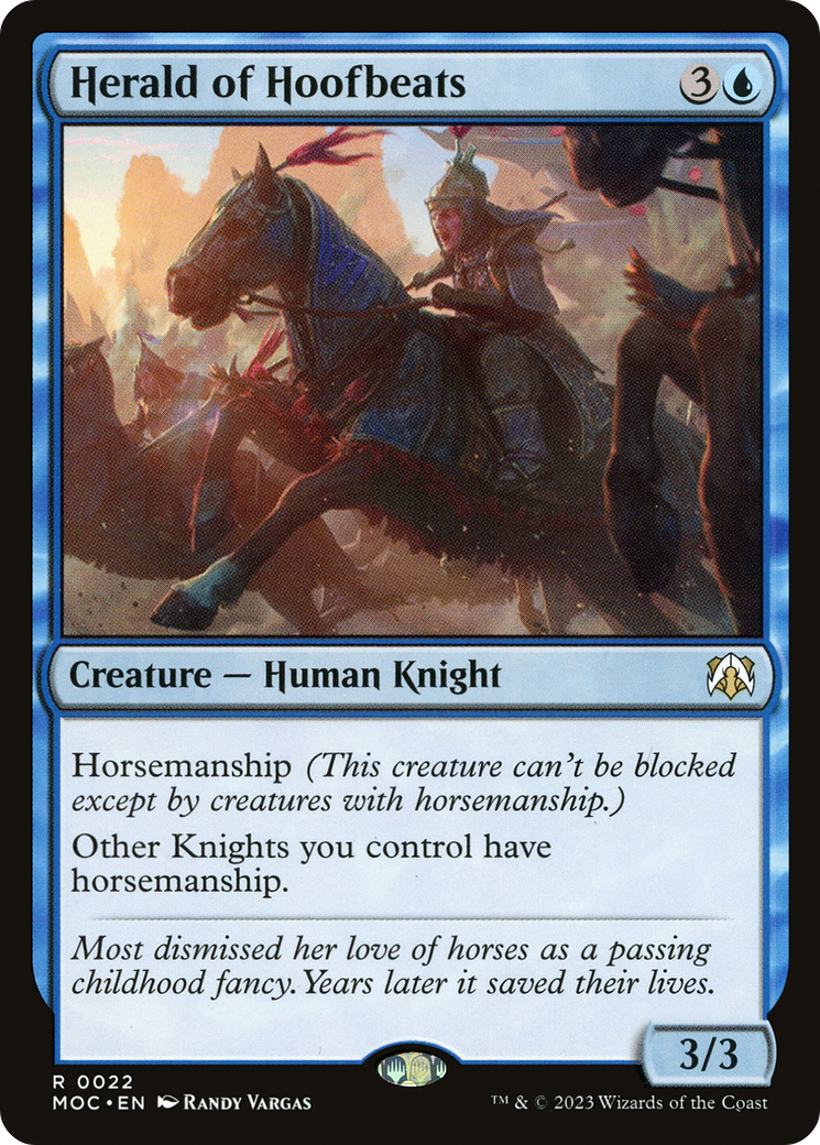 Herald of Hoofbeats (MOC-022) [March of the Machine Commander] MTG Single Wizards of the Coast