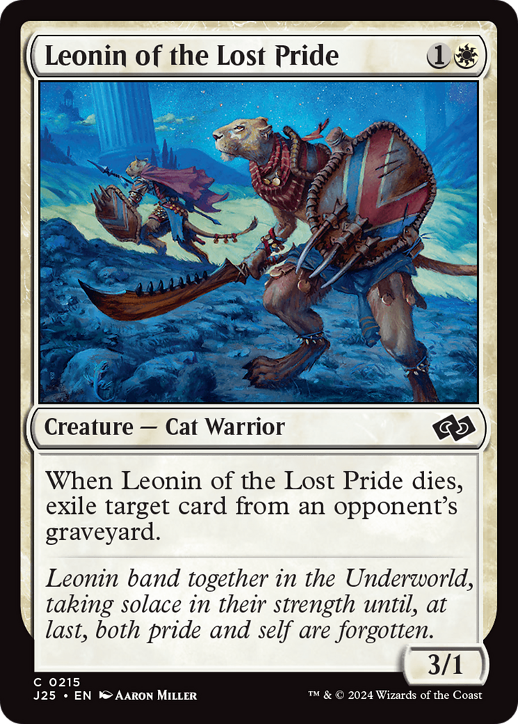 Leonin of the Lost Pride (J25-215) [Foundations Jumpstart] MTG Single Wizards of the Coast