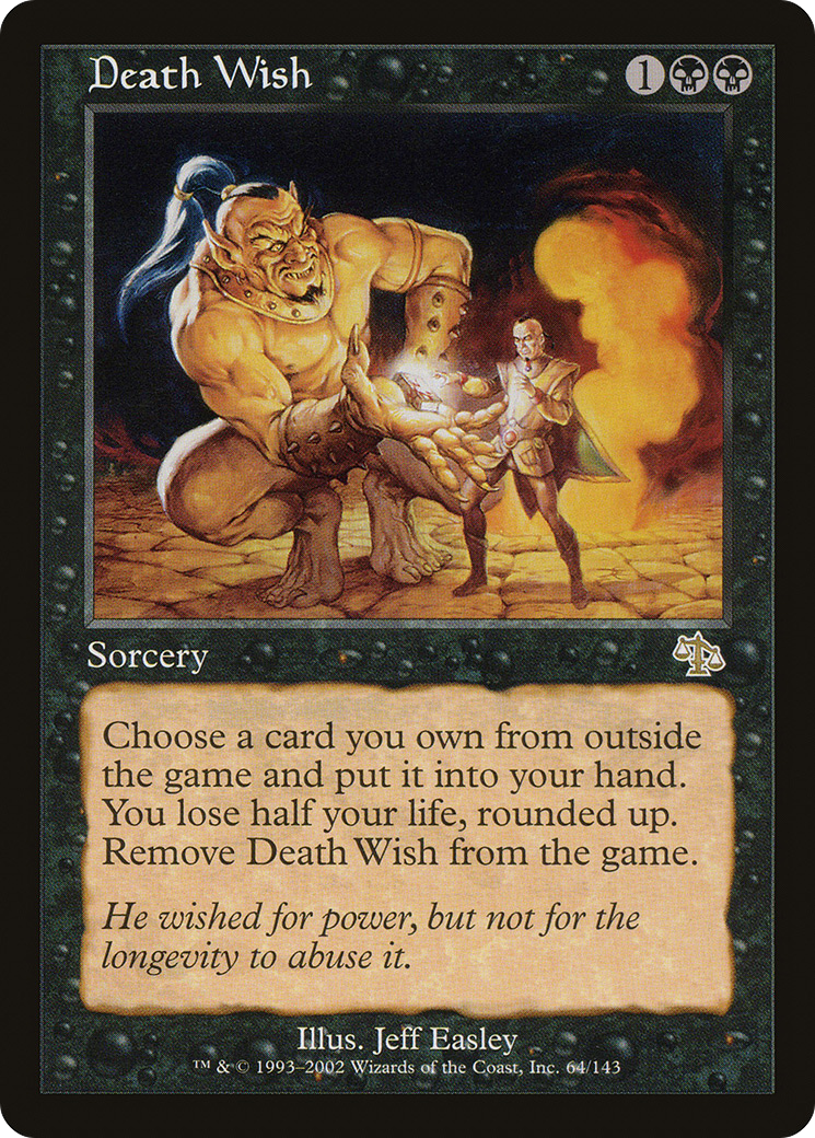 Death Wish (JUD-064) [Judgment] MTG Single Wizards of the Coast