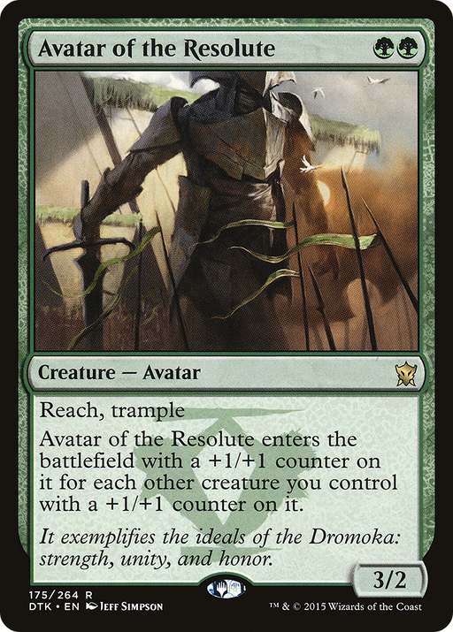 Avatar of the Resolute (DTK-175) [Dragons of Tarkir] MTG Single Wizards of the Coast