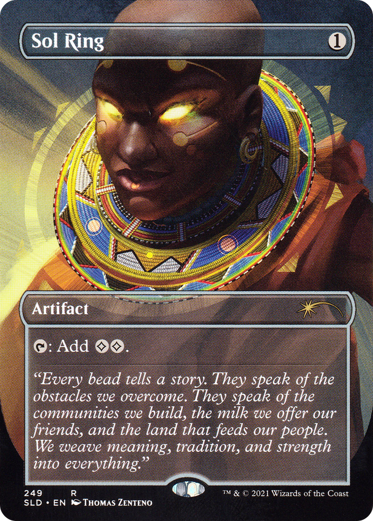 Sol Ring (SLD-249) [Secret Lair] Drop (Borderless) Foil MTG Single Wizards of the Coast