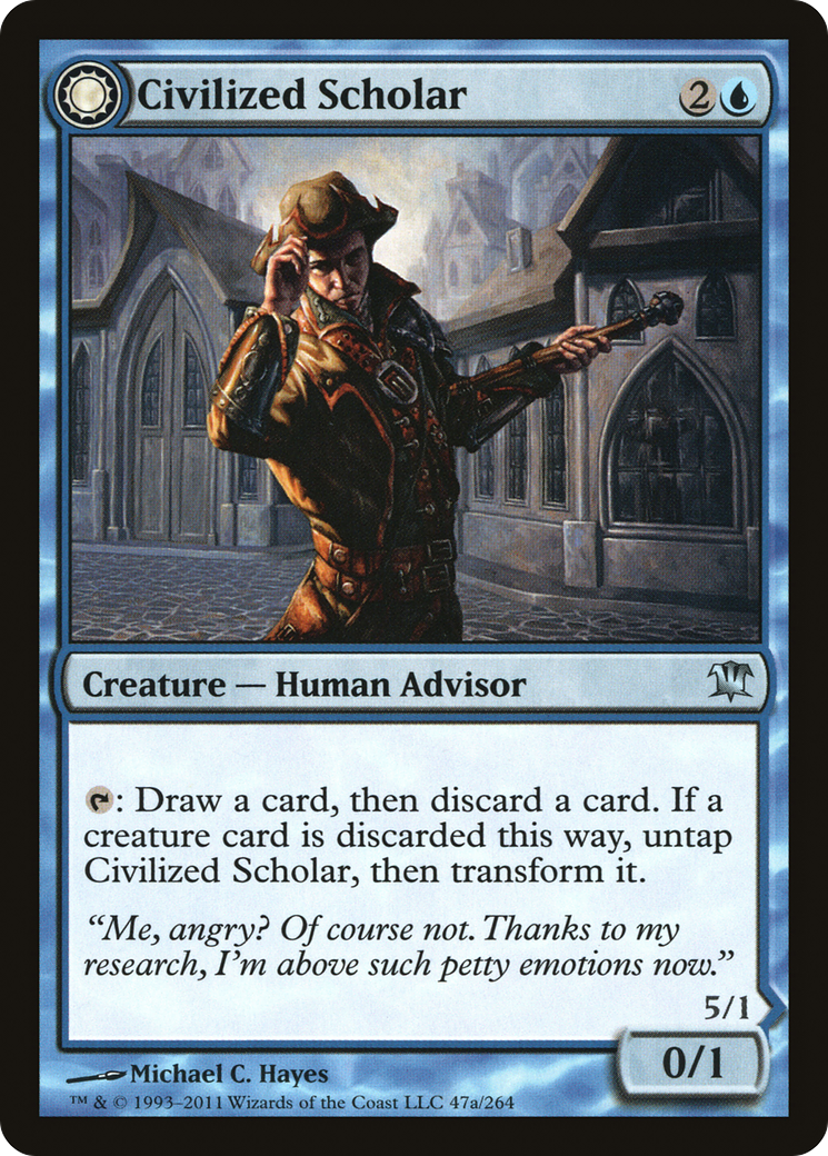 Civilized Scholar (ISD-047) [Innistrad] Foil MTG Single Wizards of the Coast