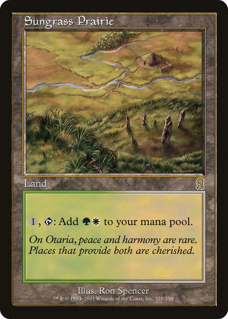 Sungrass Prairie (ODY-328) [Odyssey] Foil MTG Single Wizards of the Coast