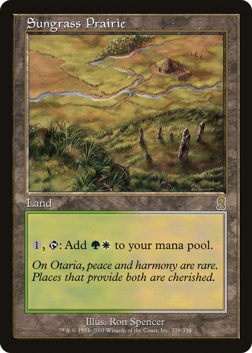 Sungrass Prairie (ODY-328) [Odyssey] Foil MTG Single Wizards of the Coast