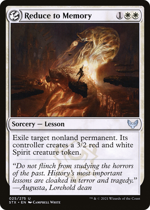 Reduce to Memory (STX-025) [Strixhaven: School of Mages] MTG Single Wizards of the Coast