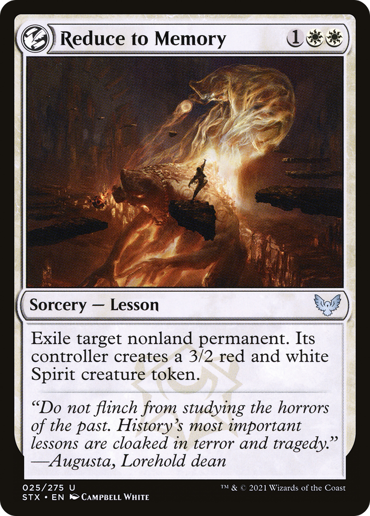 Reduce to Memory (STX-025) [Strixhaven: School of Mages] Foil MTG Single Wizards of the Coast