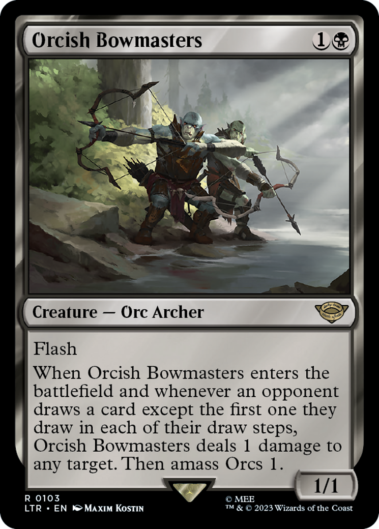 Orcish Bowmasters (LTR-103) [The Lord of the Rings: Tales of Middle-earth] Foil MTG Single Wizards of the Coast