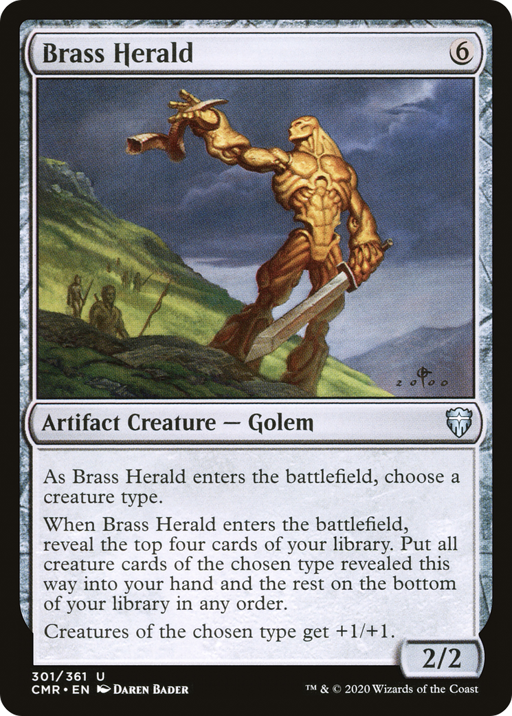 Brass Herald (CMR-301) [Commander Legends] MTG Single Wizards of the Coast