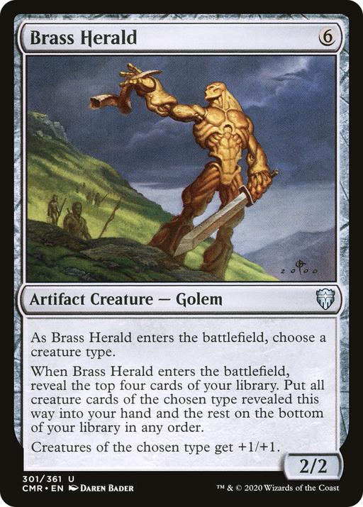 Brass Herald (CMR-301) [Commander Legends] MTG Single Wizards of the Coast