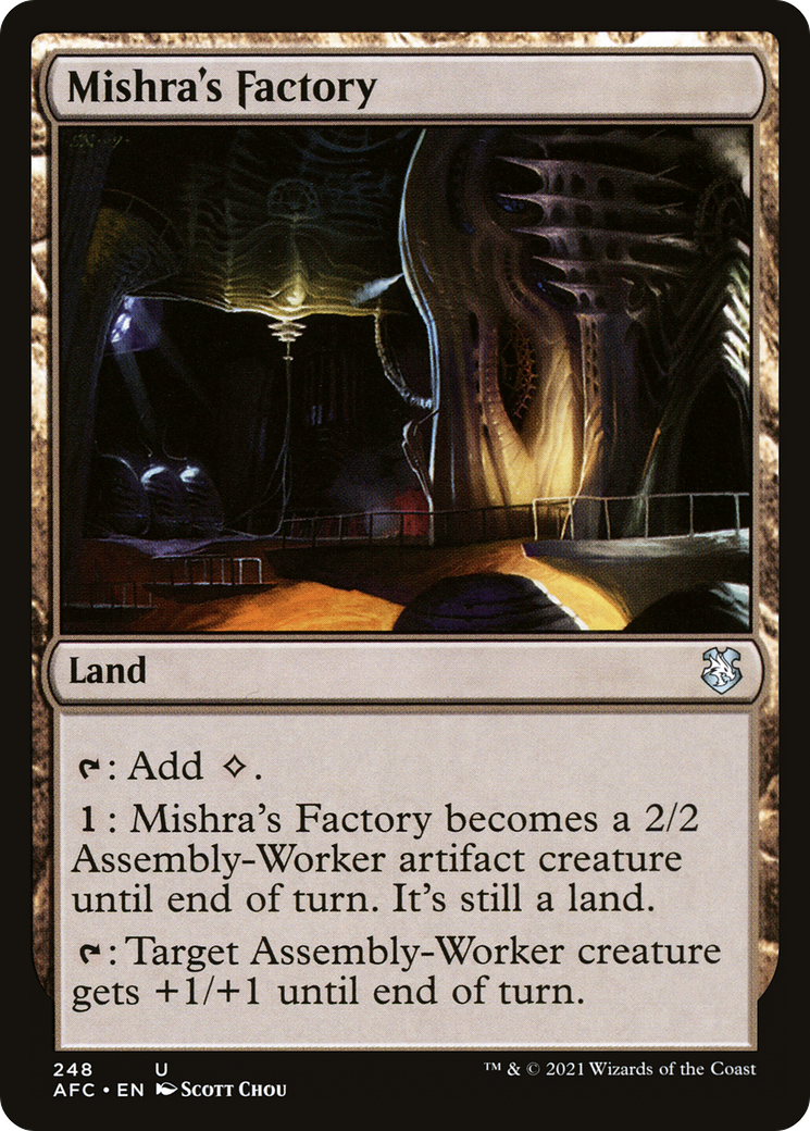 Mishra's Factory (AFC-248) [Forgotten Realms Commander] MTG Single Wizards of the Coast